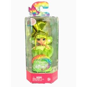 Barbie Fairytopia Magic of the Rainbow Tooth Fairy Wings Green Doll Toy VNTG